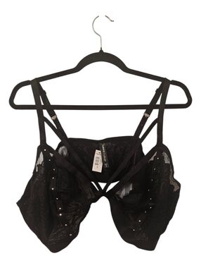 Black Torrid Women's Studs and Lace Bralette